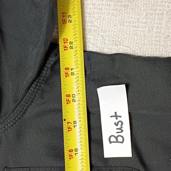 NWT Carhartt Black 103105 Women Rugged Pro Relaxed Canvas Short Sleeve Size Lg - Picture 7 of 11